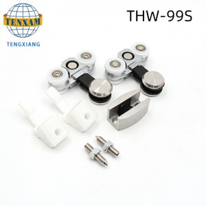 Sản phẩm bánnóng Bánh xe treo Thép không gỉ Kính trượt Cửa Track Con lăn